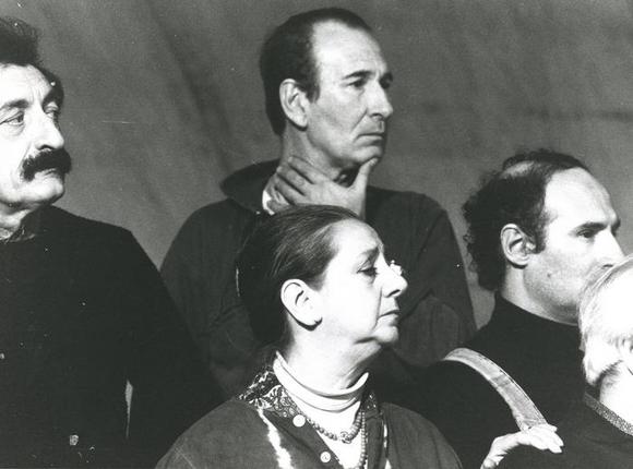da sinistra: Pino Patti, Umberto Raho, Pina Cei, Luca Torracca