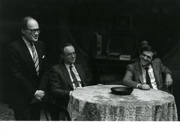 23 novembre 1987: Ugo Gregoretti, Enrico Auteri, Giorgio Benvenuto