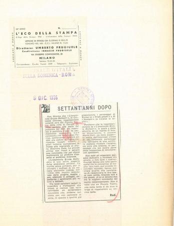Giornale d'Italia, 9 dicembre 1956
firma Rad.