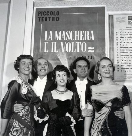 Carla Bizzarri, Mario Ferrari, Clara Auteri, Leonardo Cortese e Gabriella Giacobbe