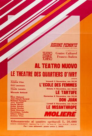Le theatre des quartiers d'Ivry, Teatro Nuovo, 3-6 novembre 1978