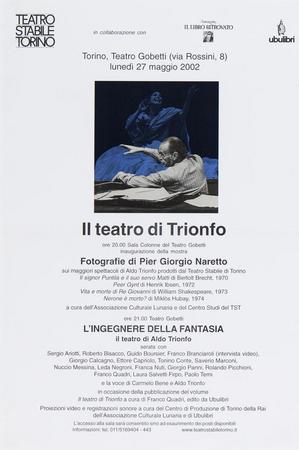 Manifesto Programma Il Teatro di Trionfo, Torino, Teatro Gobetti, 27 maggio 2002