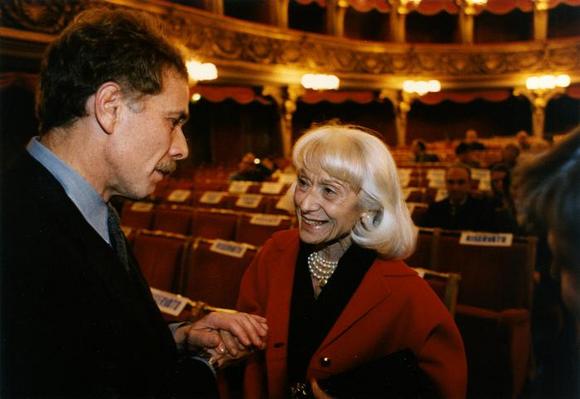 Gabriele Lavia, direttore del Teatro Stabile di Torino e Eva Magni
