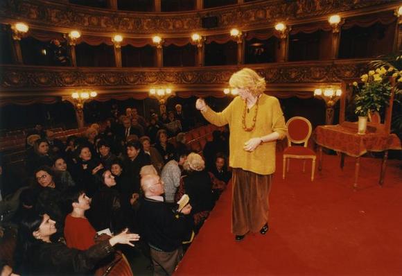 Primo Camerino. 4° incontro, 12 febbraio 1998, Mariangela Melato con il pubblico