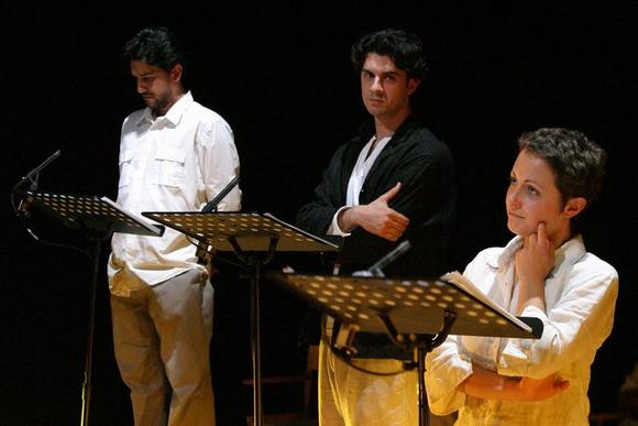 da destra: Francesca Bracchino, Alessio Romano, Sax Nicosia
