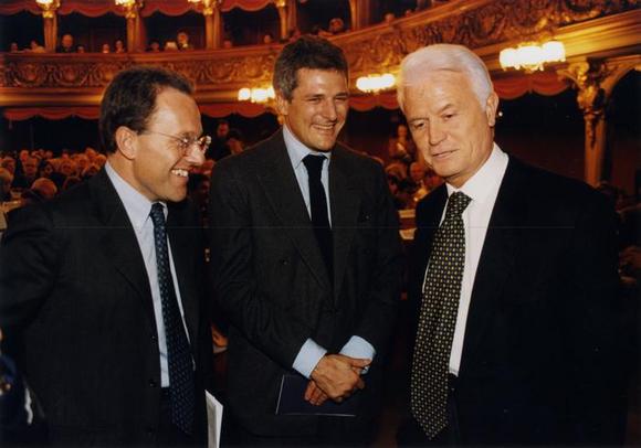 Marcello Sorgi, Alain Elkann, Giancarlo Caselli
