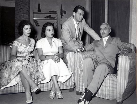 Da sinistra Wanda Benedetti, Lia Angeleri, Luciano Alberici, Carlo Lombardi