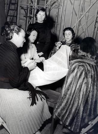Da sinistra Olga Solbelli, Wanda Bendetti, Lucia Catullo, Clara Auteri, Lia Angeleri