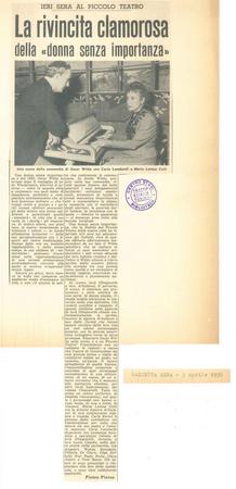 Gazzetta sera, 5 aprile 1956
firma Pietro Pintus