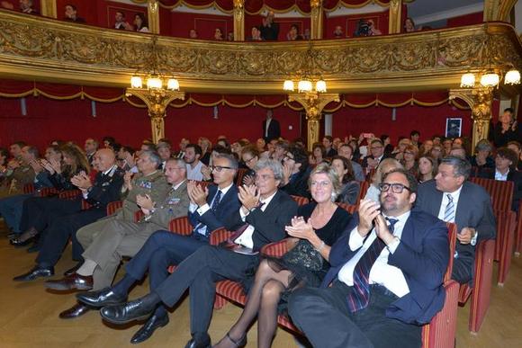da destra: Salvo Nastasi, Direttore Generale, Direzione Generale Spettacolo dal Vivo; Evelina Christillin, Mario Martone, Filippo Fonsatti