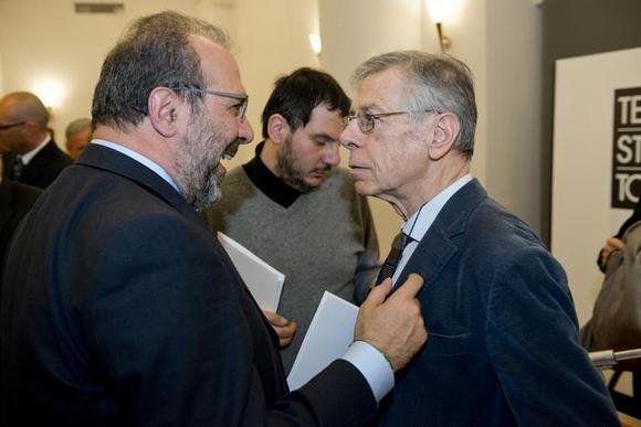 Maurizio Braccialarghe, Assessore alla Cultura del Comune di Torino con Ernesto Ferrore del Salone del Libro