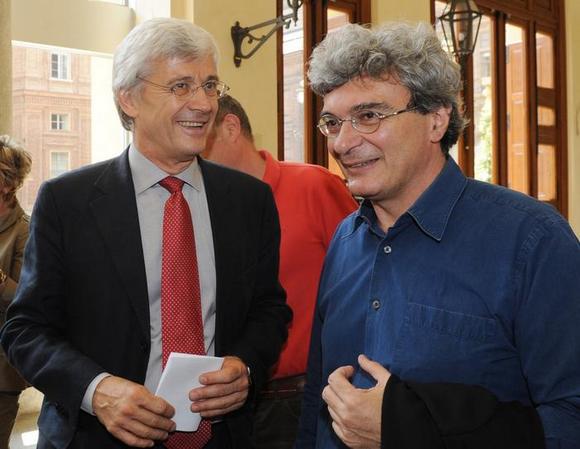 Mario Martone e Walter Vergnano, sovraintendente del Teatro Regio di Torino