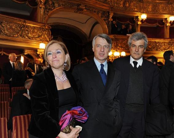Ferruccio De Bortoli e signora con Alain Elkann