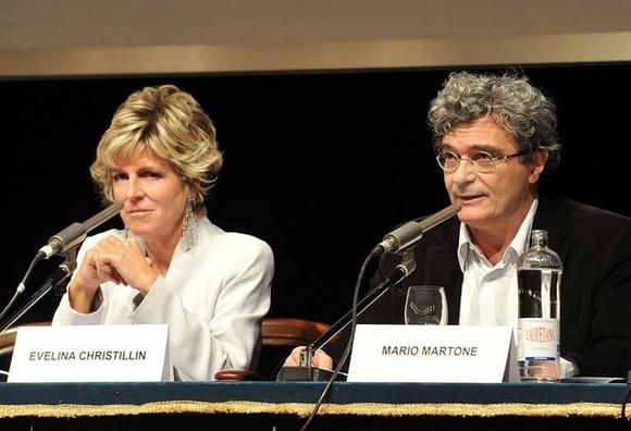 Evelina Christillin e Mario Martone
