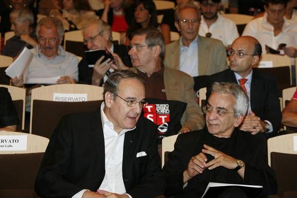 Elie Malka direttore dell'Unione dei Teatri d'Europa e Walter Le Moli, Direttore TST