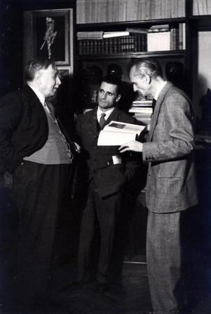 Lucio Ridenti con Renato Simoni e Giovanni Mosca