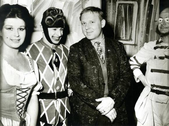 Silvana De Santis, Alvise Battain e Franco Passatore con il clown Popov