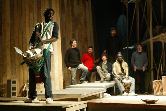 da sinistra: Samba Diarra Mbaye, Sax Nicosia, Nicola Bortolotti, Lorenzo Fontana, Cheikh Tidiane Sene, Riccardo Lombardo, Emilio Bonelli