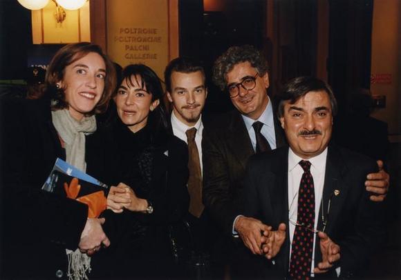 da destra: L'amministratore di compagnia Roberto Gho, Andrea Viotti, Matteo Tarasco, Marina Letta