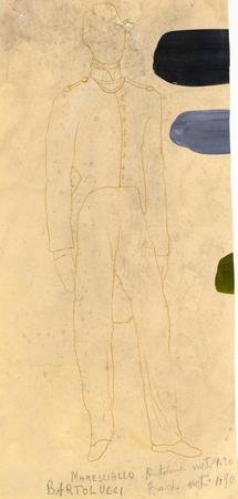 Figurino di Misha Scandella per Gastone Bartolucci (Maresciallo delle guardie)