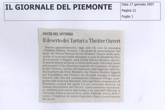 Il Giornale del Piemonte 17-01-07