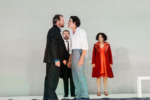 da sinistra: Lorenzo Frediani, Paolo Giangrasso, Fabrizio Costella, Giordana Faggiano