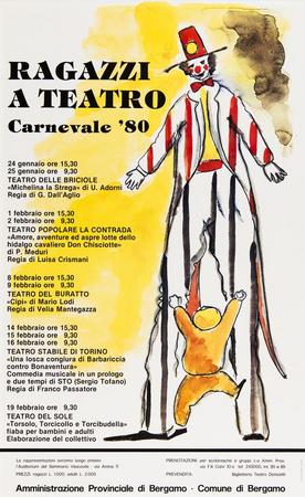 Carnevale '80 Bergamo, Teatro Donizetti - Manifesto