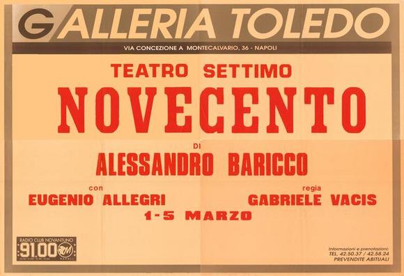Messo in scena alla Galleria Toledo - Manifesto