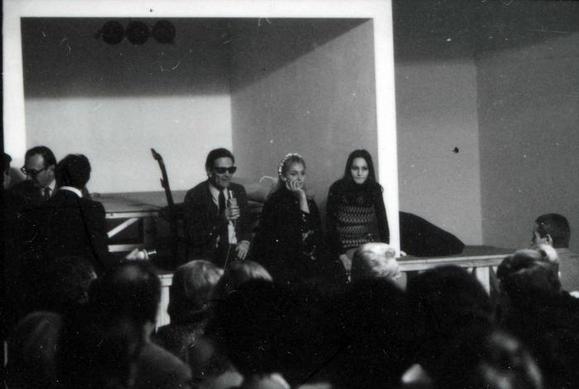 Da sinistra: Pier Paolo Pasolini, Laura Betti, Nelide Giammarco