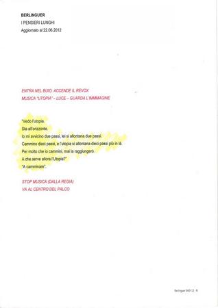 Berlinguer - Copione 22.06.2012