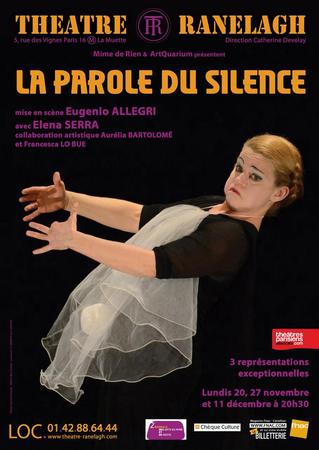 La parole du silence - Manifesto francese