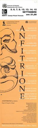 Locandina rassegna Teatro in campo (Venezia)
