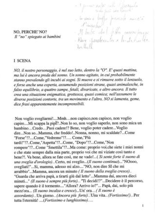 Perché No - Copione e note [le pagine potrebbero non essere nell'ordine corretto]