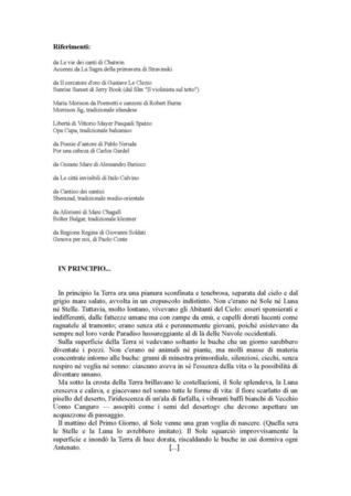 Di suoni e d'asfalto (2011) - Copione