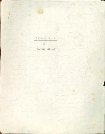 Pio... op! - Appunti