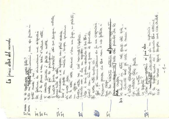 La prima alba del mondo - Appunti e note