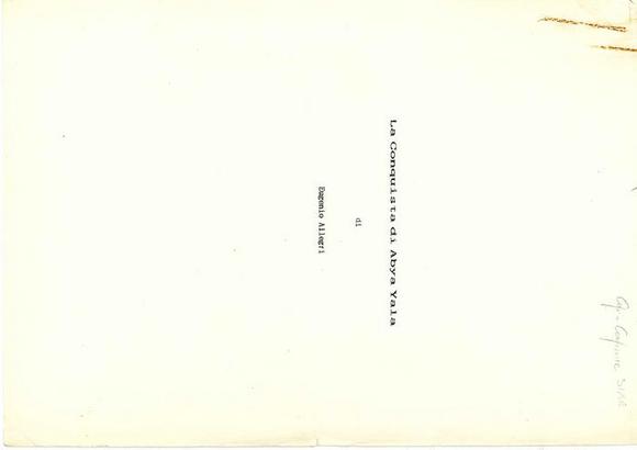 La conquista di Abya Yala - Copione registrato SIAE