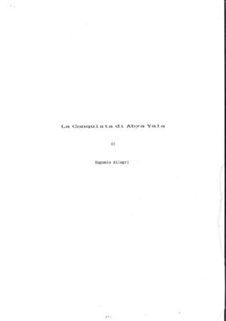 La conquista di Abya Yala - Copione annotato.1