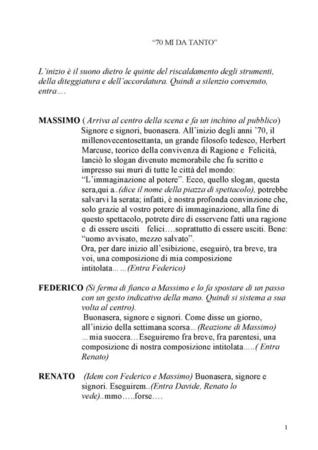 Settanta di mi dà tanto - Copione definitivo 15_07_2009