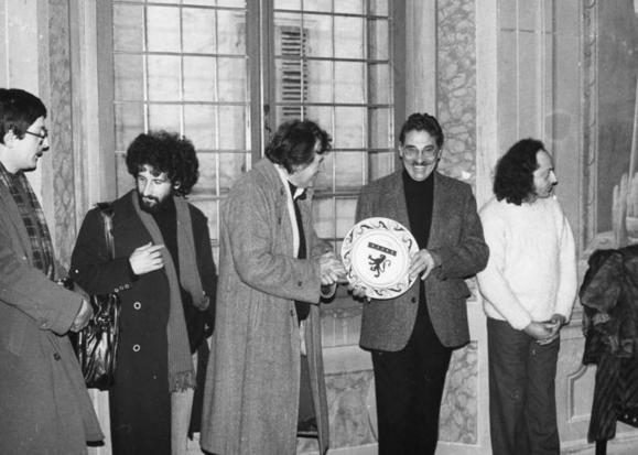 Da sx ? , Eugenio allegri, Francesco Macedonio, Jacques Lecoq e Vittorio Franceschi