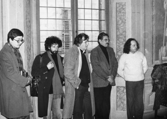 Da sx ? , Eugenio allegri, Francesco Macedonio, Jacques Lecoq e Vittorio Franceschi