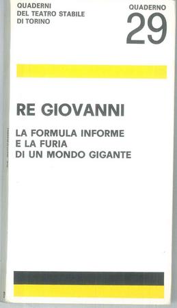 Copertina, per consultare il fascicolo completo clicca su: I quaderni del Teatro Stabile della città di Torino. - Torino : Teatro Stabile di Torino, 1964-1975., n. 29 (1973)