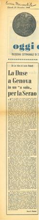 Dario G. Martini, Corriere mercantile, 29 dicembre 1966