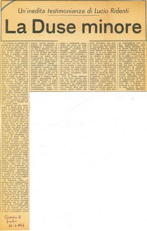 Danilo Telloli, Il Corriere di Sicilia, 20 gennaio 1967