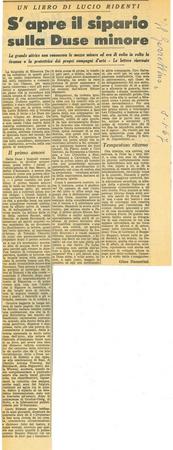 Gino Damerini, Il Gazzettino, 8 gennaio 1967