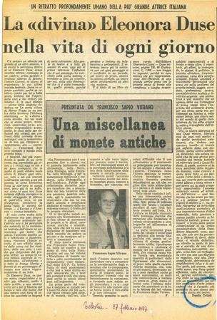 Danilo Telloli, Telestar, 27 febbraio 1967