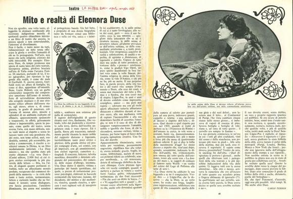 Carlo Terron, La nostra RAI, aprile-maggio 1967