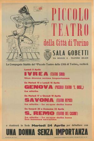 manifesto tournée, misure 71 x 104 cm intelato