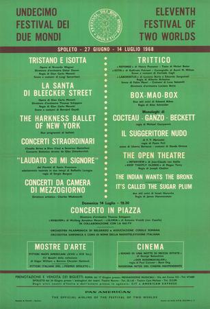 manifesto Festival dei Due Mondi