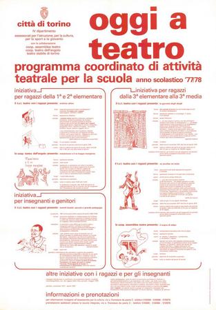 Oggi a teatro. Programma coordinato di attività teatrale per la scuola